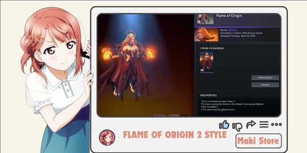 Gambar Product Flame Of Origin (Lina Set) Collector Cosmic 2025