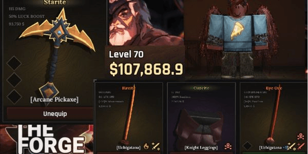 Gambar Product Akun Demon + Dwarf Pickaxe Arcane