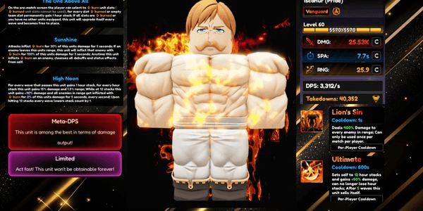 Gambar Product Escanor / Iscanur (Pride) | Vanguard Unit - Anime Vanguards