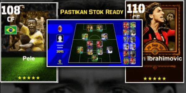 Gambar Product STRONGEST DESIRED STARTER ZLATAN IBRAHIMOVIC 110 FT STRONGEST PELE 108