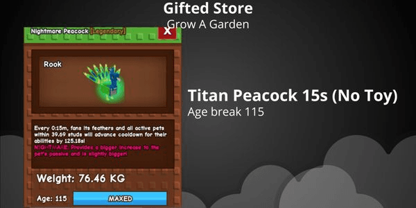 Gambar Product Titan Peacock Nightmare 15s