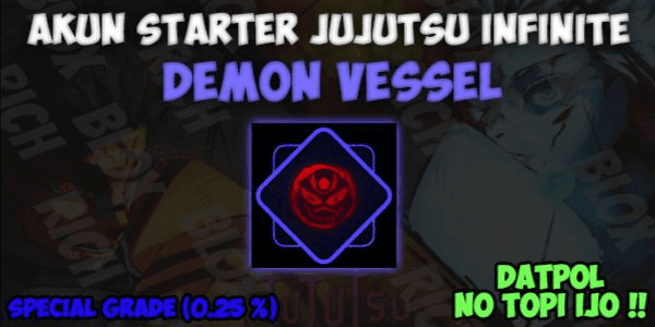 Gambar Product Akun Starter Demon Vessel | Jujutsu Infinite