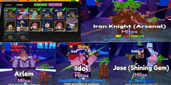 Gambar Product Akun Unit Iron Knight Evo Unique, Arlem, Jose Evo Nimble, Shiny Idol, Gravity Navy, Level Akun 20