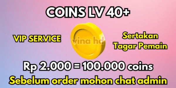 Gambar Product Coins untuk Lv 40+