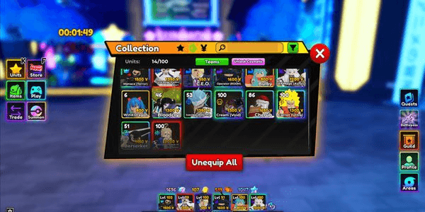 Gambar Product akun anime adventure unique menance/stain,divine poseidon,darkmage evo