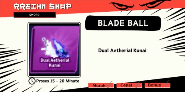 Gambar Product Dual Aetherial Kunai
