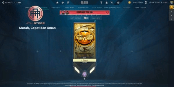 Gambar Product Akun Valorant Rank Diamond 3 Skin Bundle PTC Limited Dan Agent Full