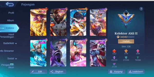 Gambar Product Akun pribadi (Lesley legend,ruby aspirant)