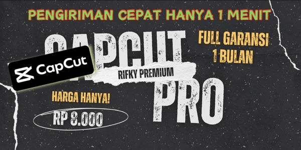 Gambar Product Capcut Pro Full Garansi 1 Bulan