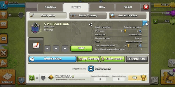 Gambar Product 	Clan Level 9