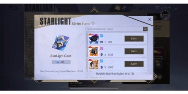 Gambar Product Starlight Card