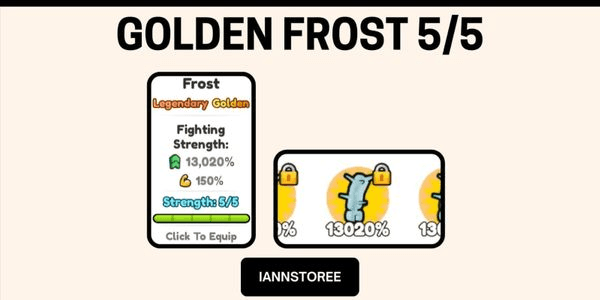 Gambar Product MAX Golden Frost 5/5 (13,020% Strenght) | Arm Wrestle Simulator