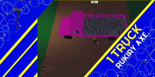 1 Truck Pink Rukiry Axe Lumber Tycoon 2