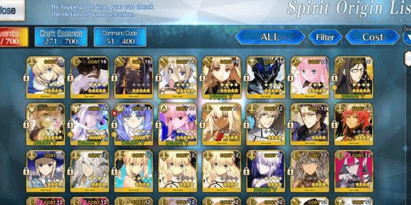 Gambar Product (NA) Akun Fgo 15 SSR Wnp