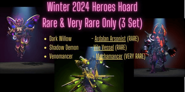 Gambar Product Winter 2024 Heroes' Hoard Batch (Rare, Very Rare Only)