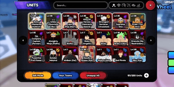 Gambar Product Akun Anime Last Stand 3 Godly