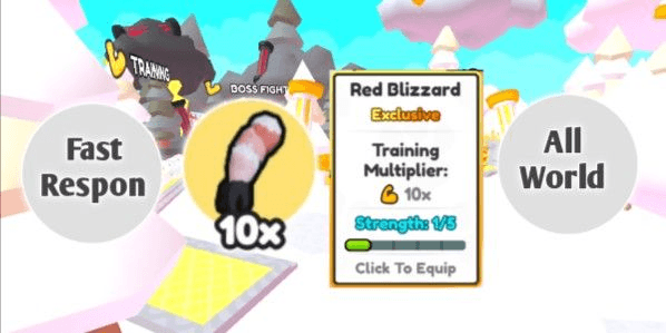 Gambar Product [ All World ] Red Blizzard (10x) | Arm Wrestle Simulator