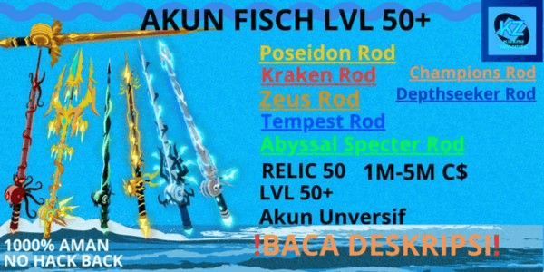 Gambar Product Jual Akun Fisch lvl 50+ (FULL ROD ATLANTIS) !BACA DESKRIPSI!