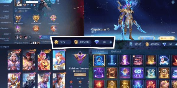 Gambar Product ML Legend Lunox Account, Granger Exorcist, Claude Prime, Lucky Box Skin, Collab Skin For more details, you can ask via chat