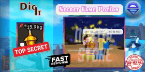 Secret Fame Potion Bonus++ |Dental Store| Dig it