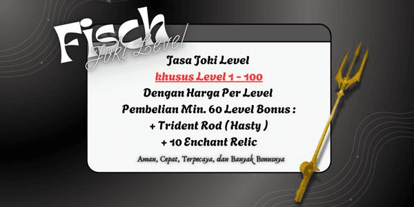 Gambar Product Joki Per Level Khusus 1 - 100 | Fisch | RBL