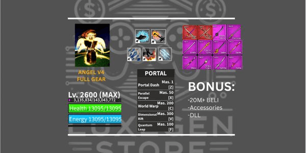 Gambar Product AKUN BLOX FRUIT ANGEL V4 LEVEL MAX