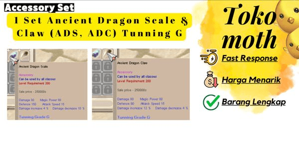 Gambar Product 1 Set Ancient Dragon Scale & Claw (ADS, ADC) Tunning G