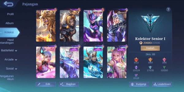 Gambar Product akun game mobile Legends