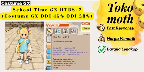 Gambar Product School Time GX HTBS +7 GG! (Best Seller GX!)