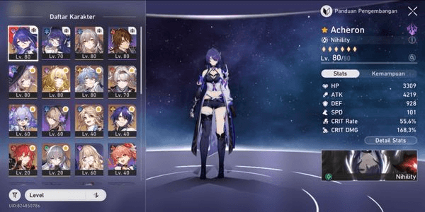 Gambar Product ASIA+TL65+THE HERTA+SIGN+ACHERON+SIGN+AGLEA+SUNDAY+FIREFLY+BAILU+YANQING+DR.RATIO+HIMEKO+BRONYA E1