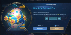 Diggie's Colored Egg