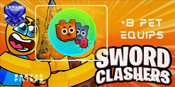 Gambar Product +8 Pet Equips - Sword Clashers Simulator
