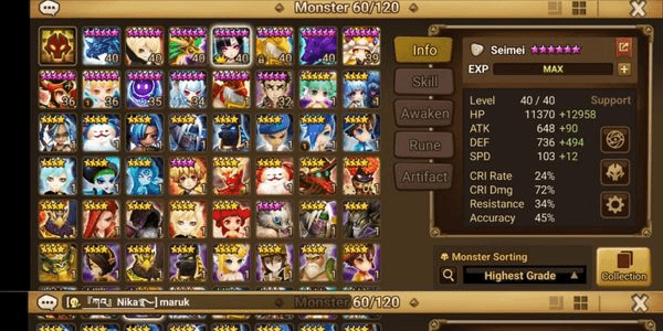 Gambar Product STARTER 2LND COLLAB JUJUTSU 7NAT5 12B6 SEIMEI+DARK ROBO+VERAD+TESHAR+OCCULT GIRL
