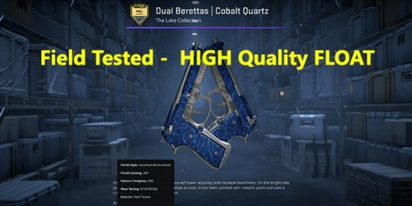 Gambar Product Dual Berettas | Cobalt Quartz (Restricted Pistol)