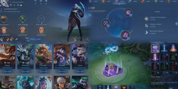 Gambar Product AKUN LOW TIER 3EMBLEM MAX FIGHTER,ASSASIN,COMMON SKIN 35 HERO 42 ELITE MOSKOV,NATALIA RECAL 515