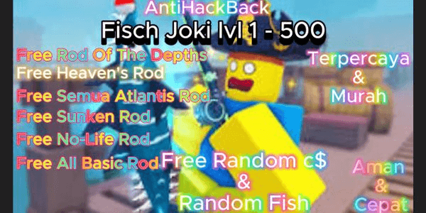 Gambar Product Fisch Joki lvl 1 - 500 No-Life Rod Banyak Bonus Baca Deskripsi