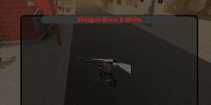 Da hood | Shotgun (Black and white skin (Rare)