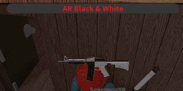 Gambar Product Da Hood | AR White and Black (Rare AR skin)