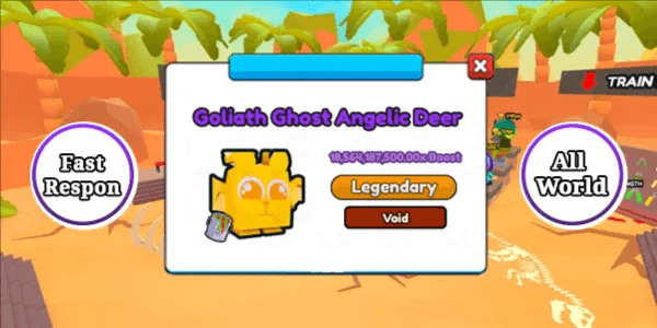 [ All World ] Void Huge Ghost Angelic Deer ( 15.6 Billion Boost )