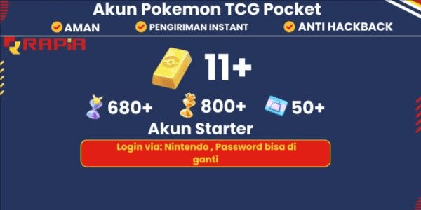 Gambar Product Akun Pokemon TCG Pocket Siap Gacha - Paket A