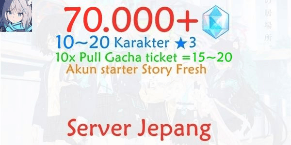 Gambar Product Gacha Account Blue Archive Japan/JP-2