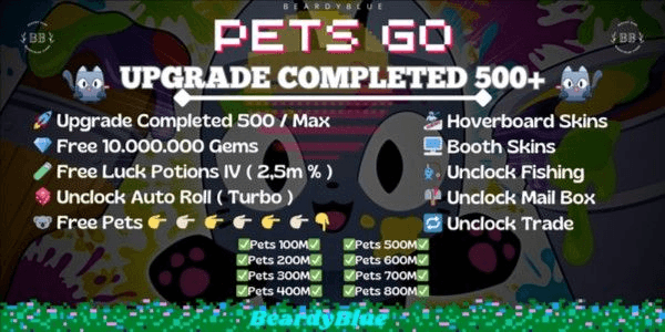 Gambar Product Account Pets Go | Upgrade Completed 500+ | Unlocked Trade & Booth | Pengiriman Instan