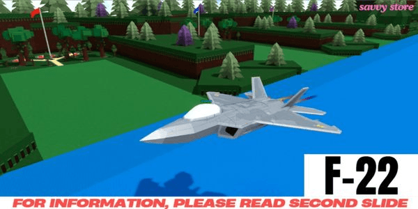 Gambar Product F-22 Plane Build | Build A Boat For Treasure RBL