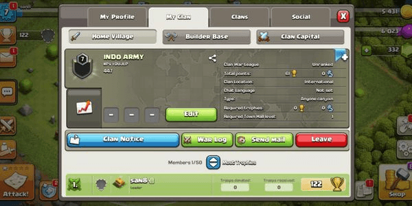 Gambar Product CLAN LVL 7 - Nick INDO ARMY - CH 1