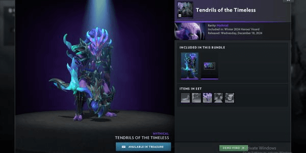 Gambar Product Tendrils of The Timeless (Bundle Faceless Void Winter 2024 Heroes Hoard)