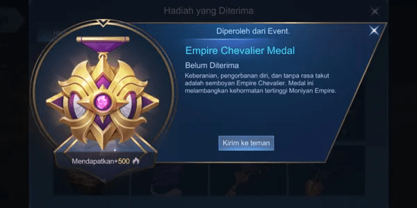 Empire Chevalier Medal