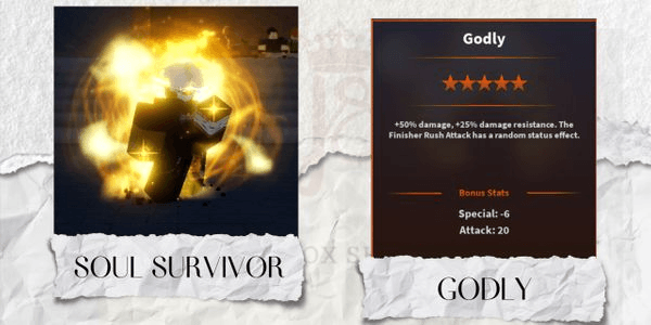 Gambar Product Godly Soul Survivor | Mythic Trait - A Universal Time (AUT)