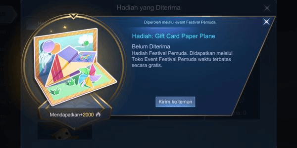 Gambar Product Gift Card Paper Plane