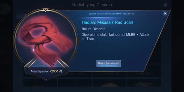 Gambar Product Mikasa Red Scarf