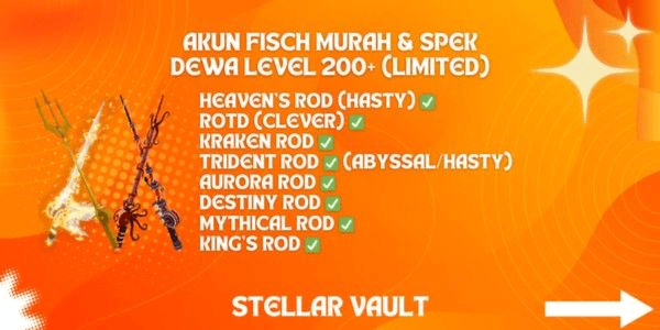 Gambar Product AKUN FISCH MURAH & SPEK DEWA LVL 200+ (LIMITED)